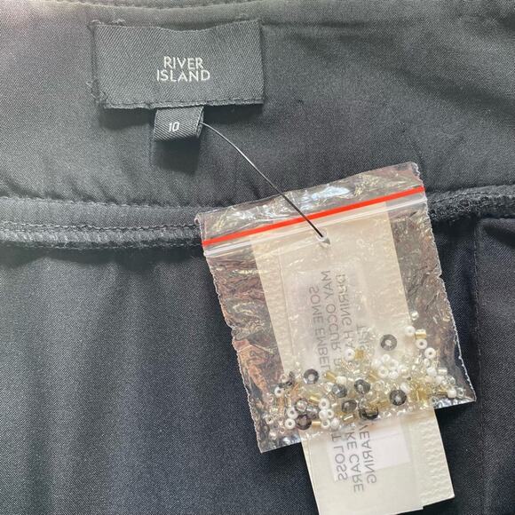 River Island Embellished Pearl Skirt Size 6 - Picture 4 of 6